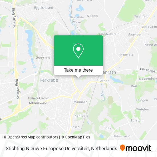 Stichting Nieuwe Europese Universiteit Karte