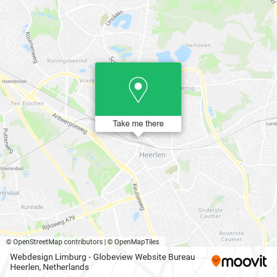 Webdesign Limburg - Globeview Website Bureau Heerlen Karte