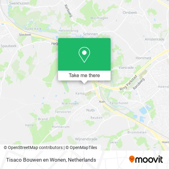 Tisaco Bouwen en Wonen map