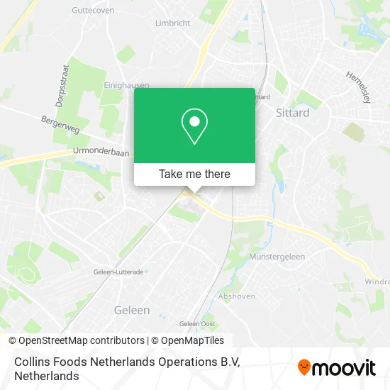 Collins Foods Netherlands Operations B.V map