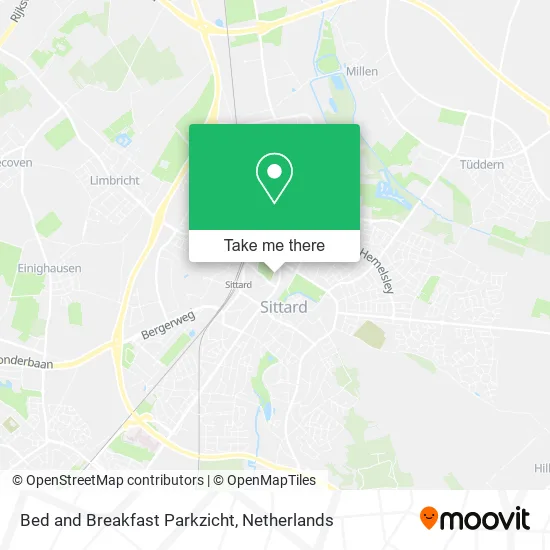 Bed and Breakfast Parkzicht map