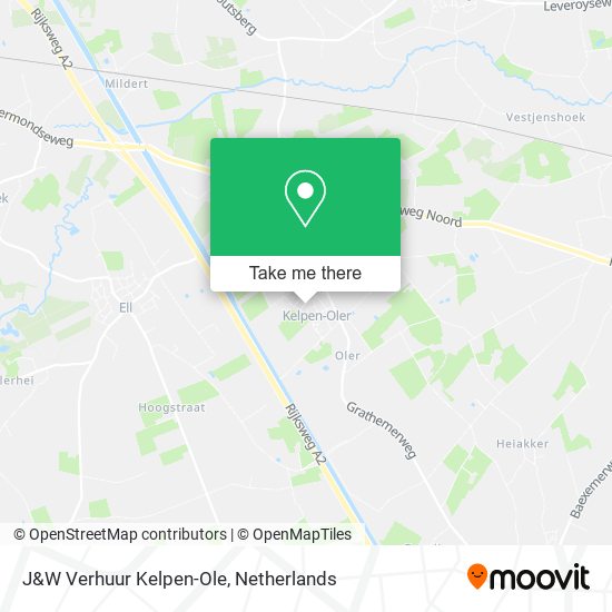 J&W Verhuur Kelpen-Ole map