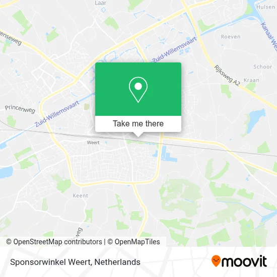 Sponsorwinkel Weert map