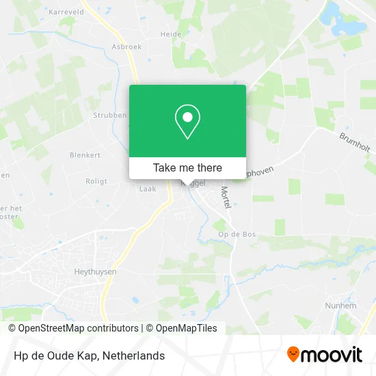 Hp de Oude Kap map