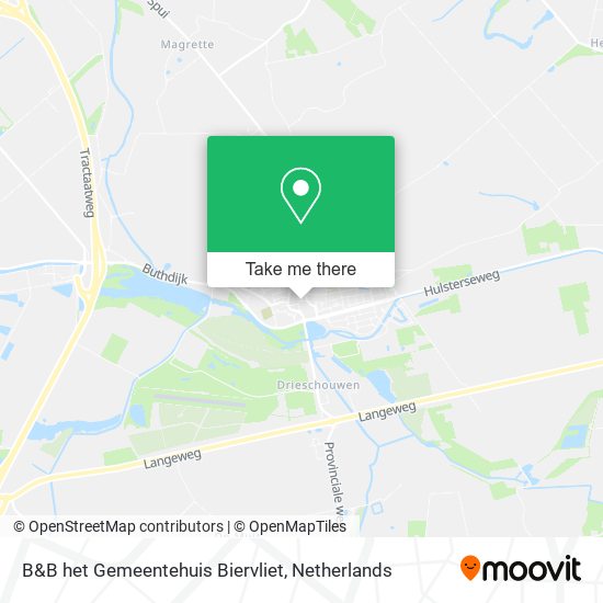 B&B het Gemeentehuis Biervliet map