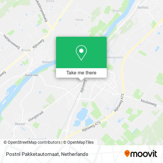 Postnl Pakketautomaat map