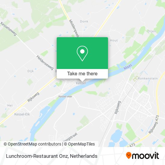 Lunchroom-Restaurant Onz map