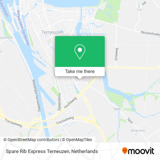 Spare Rib Express Terneuzen map