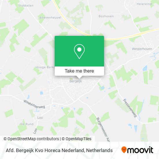 Afd. Bergeijk Kvo Horeca Nederland map