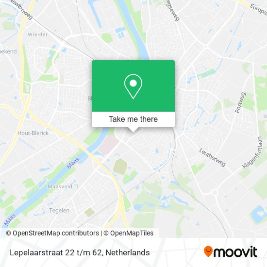 Lepelaarstraat 22 t/m 62 Karte