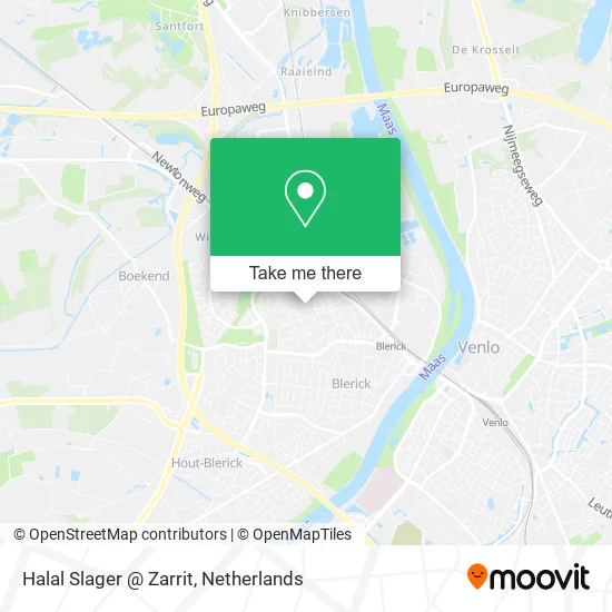 Halal Slager @ Zarrit map