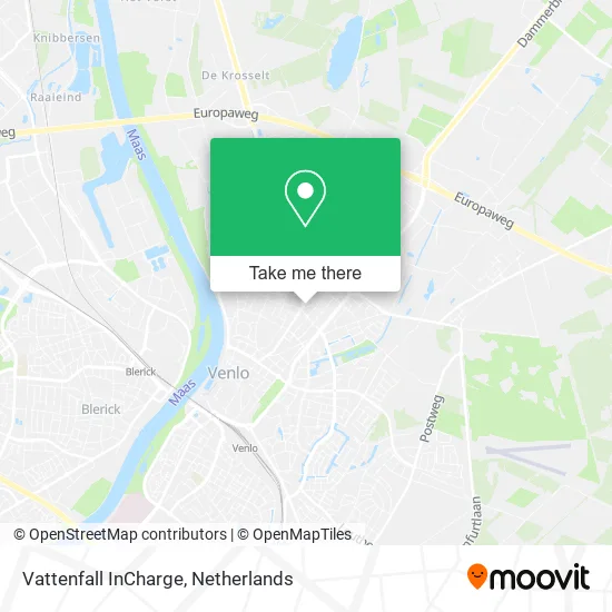 Vattenfall InCharge map
