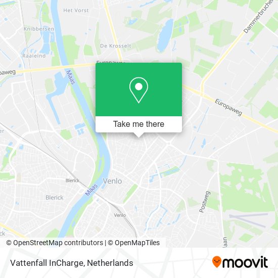 Vattenfall InCharge map