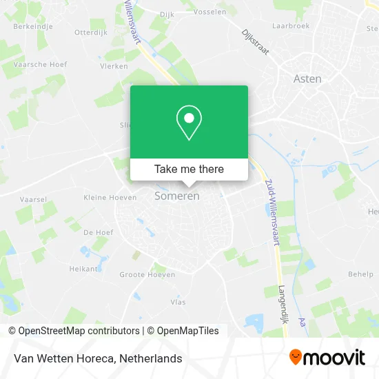 Van Wetten Horeca map