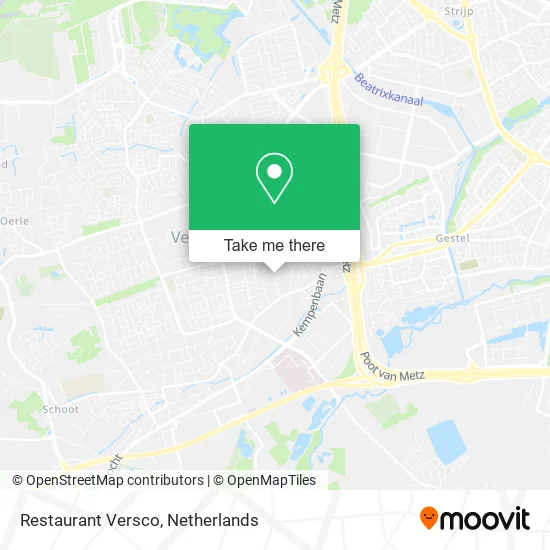 Restaurant Versco map