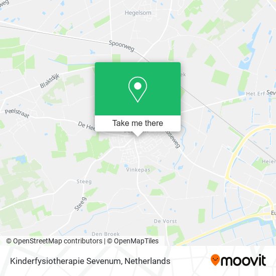 Kinderfysiotherapie Sevenum map