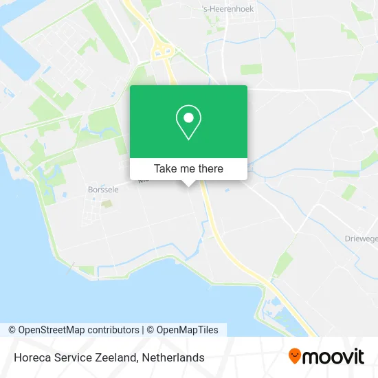 Horeca Service Zeeland map