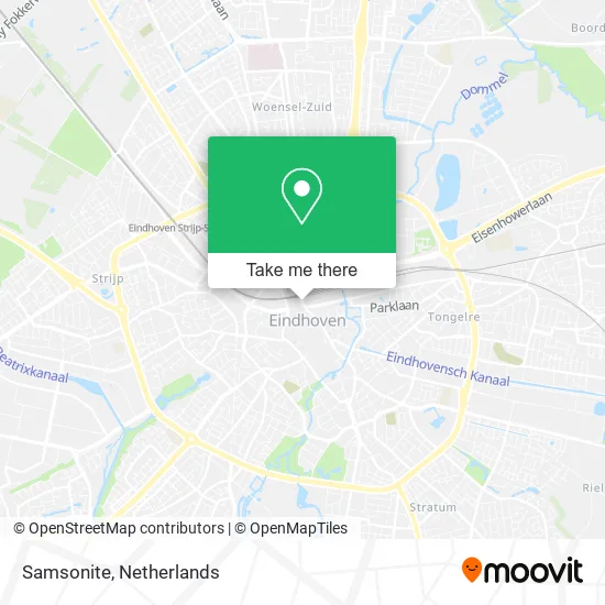 Samsonite map