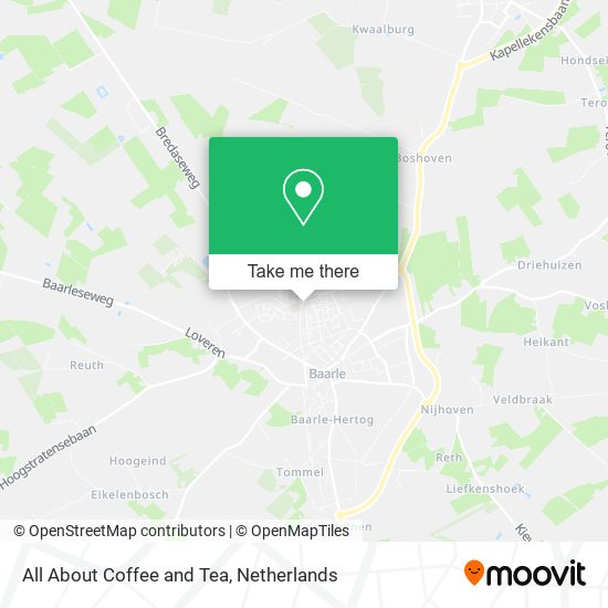 All About Coffee and Tea map