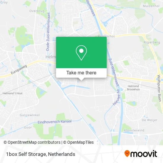 1box Self Storage map
