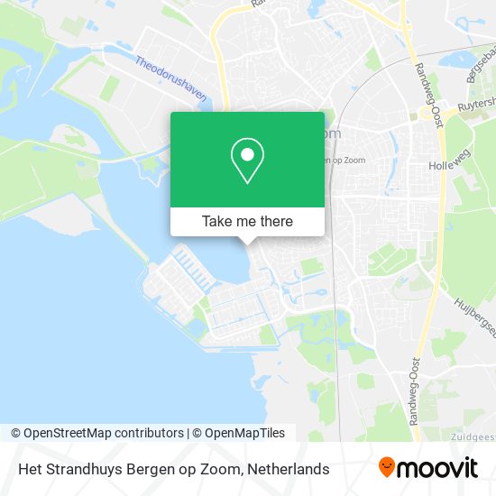 Het Strandhuys Bergen op Zoom Karte