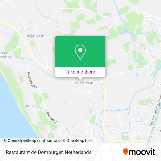 Restaurant de Domburger map