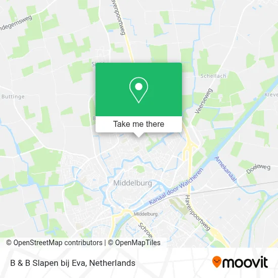 B & B Slapen bij Eva map