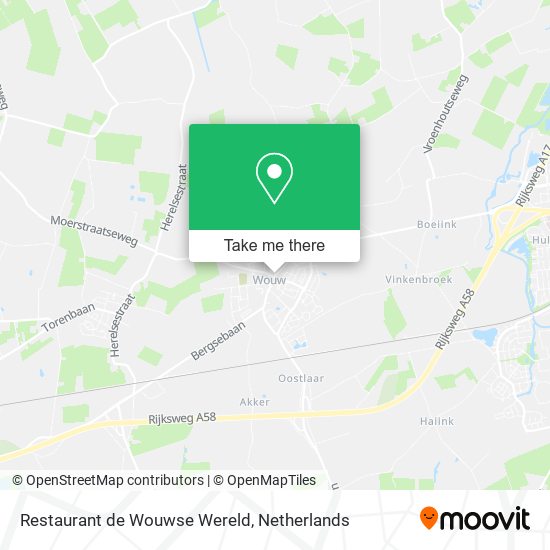 Restaurant de Wouwse Wereld map