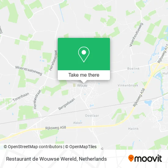 Restaurant de Wouwse Wereld map