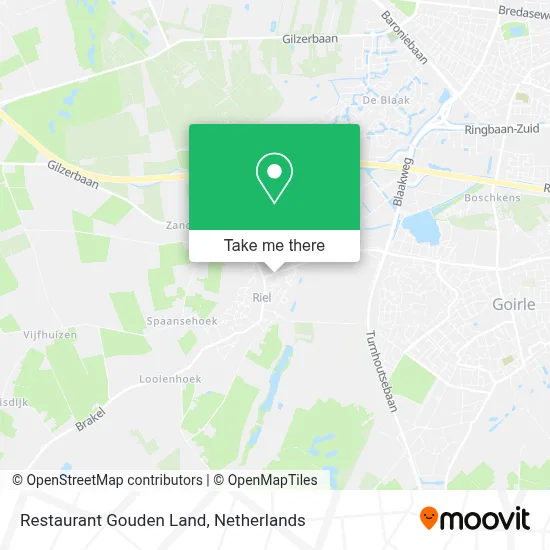 Restaurant Gouden Land map