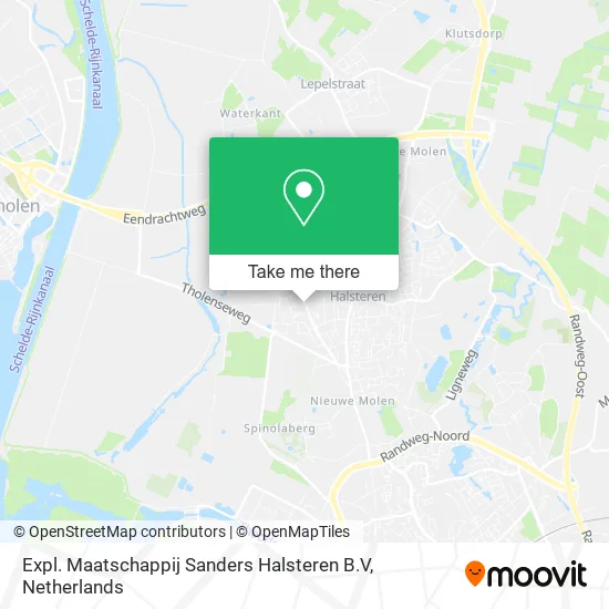 Expl. Maatschappij Sanders Halsteren B.V map