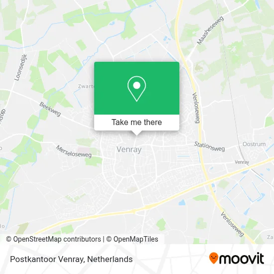 Postkantoor Venray map
