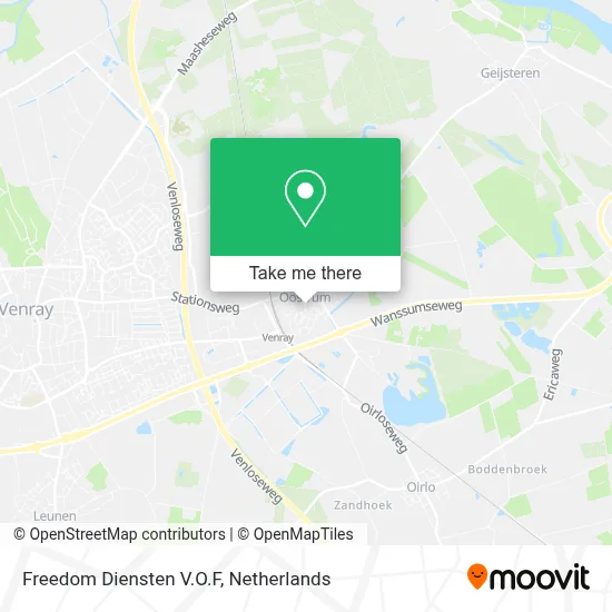 Freedom Diensten V.O.F map