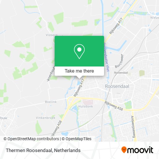 Thermen Roosendaal map