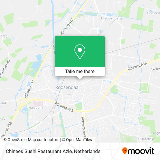 Chinees Sushi Restaurant Azie map