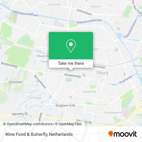Wine Food & Butterfly map