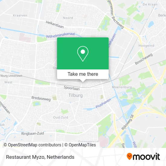 Restaurant Myzo map