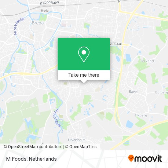 M Foods map