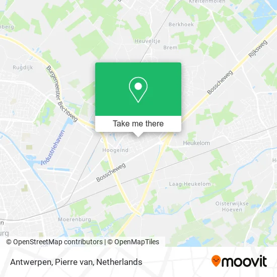 Antwerpen, Pierre van map