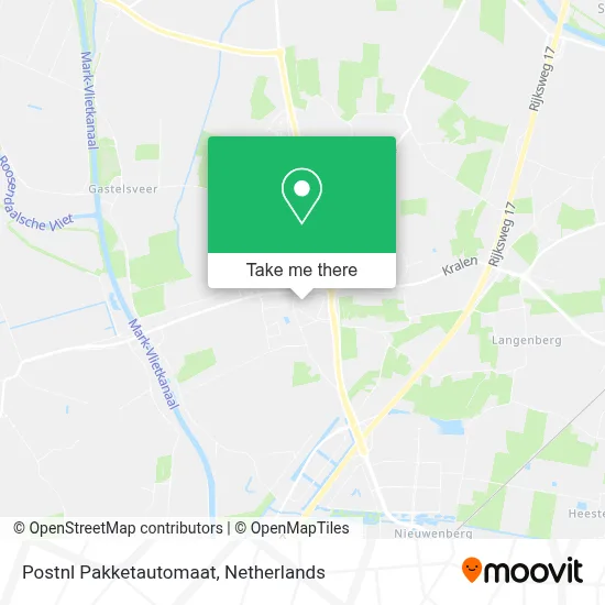 Postnl Pakketautomaat map