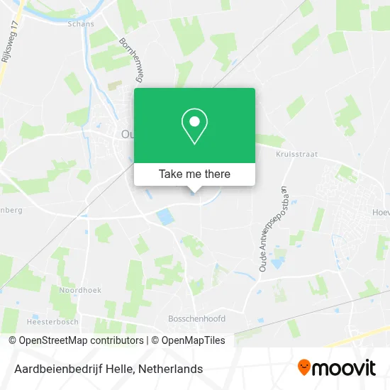 Aardbeienbedrijf Helle map