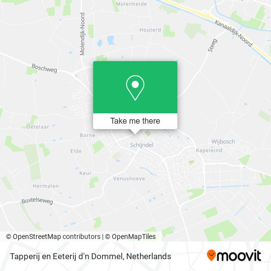 Tapperij en Eeterij d'n Dommel Karte