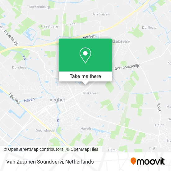 Van Zutphen Soundservi map