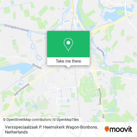 Versspeciaalzaak P. Heemskerk Wagon-Bonbons Karte