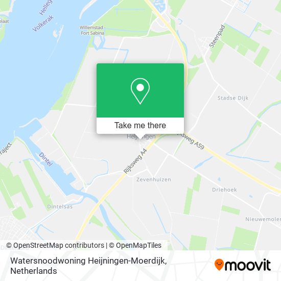 Watersnoodwoning Heijningen-Moerdijk map