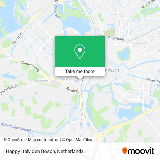 Happy Italy den Bosch map