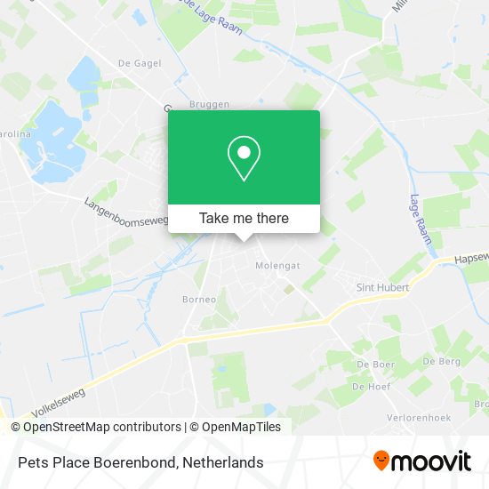 Pets Place Boerenbond map