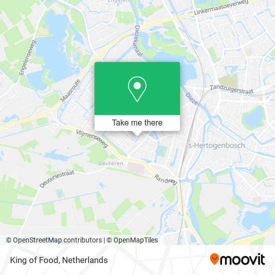 King of Food map