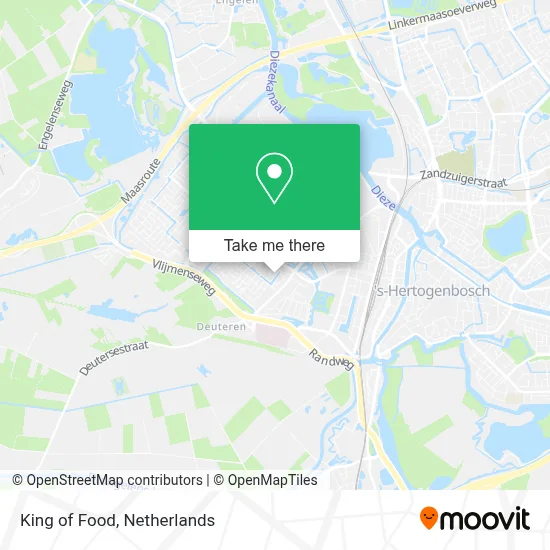 King of Food map