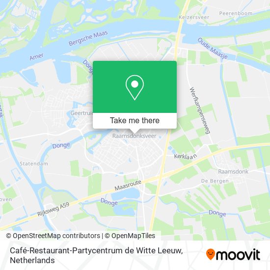 Café-Restaurant-Partycentrum de Witte Leeuw map